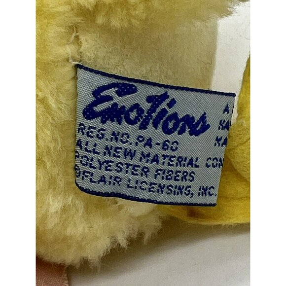 Vintage Emotions Mattel Duck Plush Straw Hat Flowers Blue Eyes Stuffed 7 inch - Picture 9 of 11